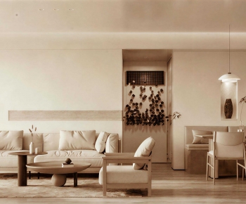 Wabi-sabi Style A Living Room-ID:131395107