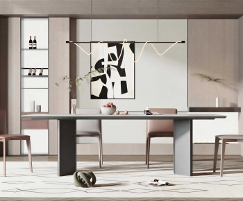 Modern Dining Table And Chairs-ID:297708997