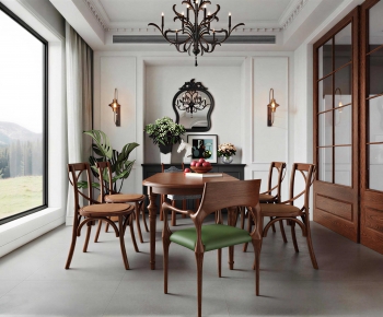 American Style Dining Room-ID:629865884