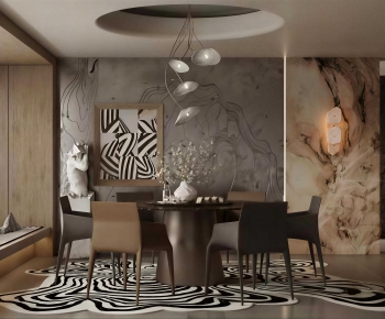 Wabi-sabi Style Dining Room-ID:929615021