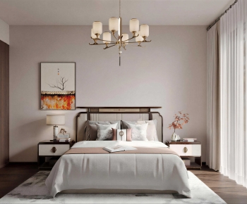 New Chinese Style Bedroom-ID:173394923