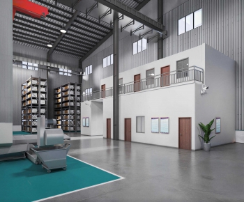 Modern Factory Floor/warehouse-ID:765573026