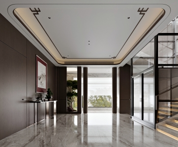 New Chinese Style Stairwell-ID:643881086