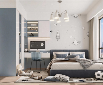 Modern Boy's Room And Son's Room-ID:195617914