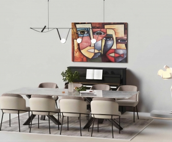 Modern Dining Table And Chairs-ID:313910013