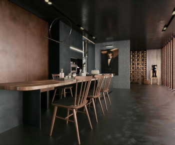 Industrial Style Dining Room-ID:561398037