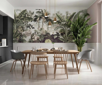Nordic Style Dining Room-ID:883692986