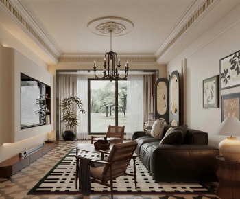 French Style A Living Room-ID:190811274
