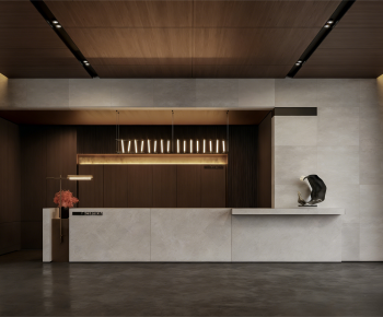 Modern Office Reception Desk-ID:460417038