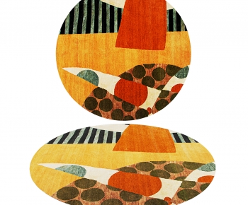 Modern Circular Carpet-ID:920098077