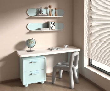 Modern Computer Desk And Chair-ID:927012924