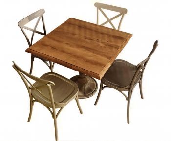 Industrial Style Leisure Table And Chair-ID:528640993