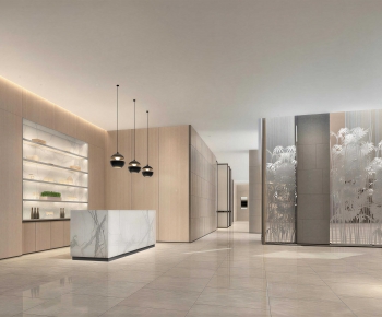 Modern Office Reception Desk-ID:214273939