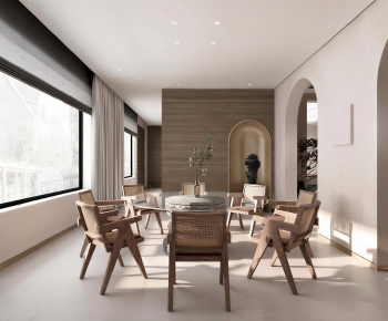 Wabi-sabi Style Dining Room-ID:516840939