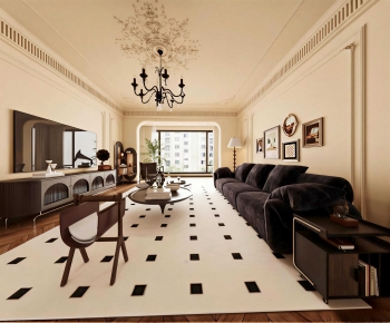 Modern A Living Room-ID:489434005