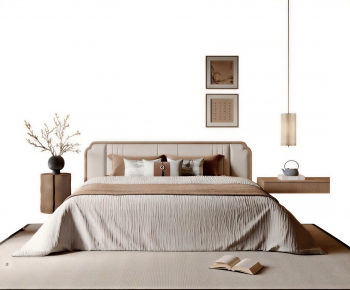 New Chinese Style Double Bed-ID:371361979