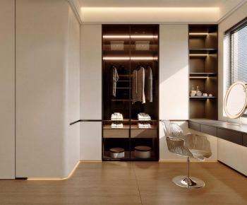 Modern Clothes Storage Area-ID:146537076