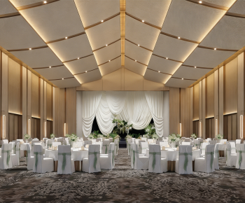 New Chinese Style Banquet Hall-ID:957994943