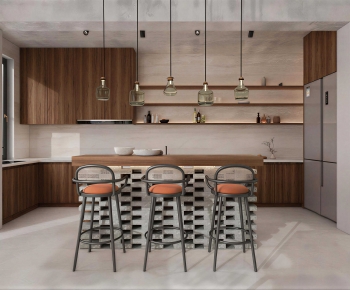 Wabi-sabi Style Dining Room-ID:954998977