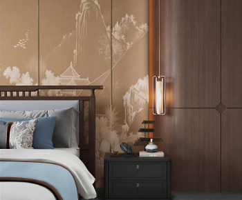 New Chinese Style Bedroom-ID:948999884
