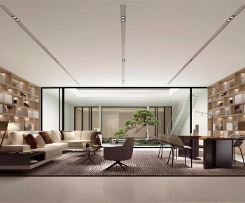 Modern A Living Room-ID:424320721
