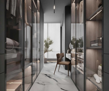 Modern Clothes Storage Area-ID:288463128