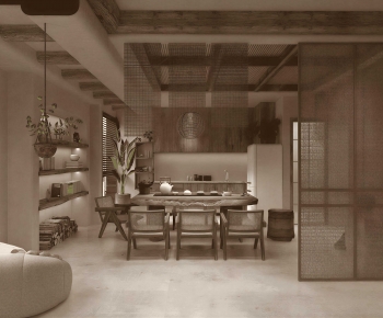Wabi-sabi Style Dining Room-ID:470688102