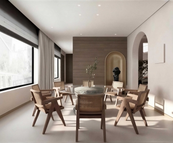 Wabi-sabi Style Dining Room-ID:619461066