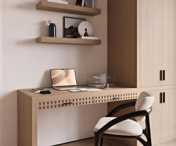 Modern Computer Desk And Chair-ID:761224036