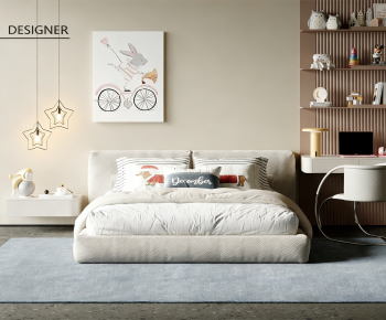 Modern Double Bed-ID:341629039