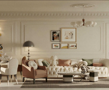 French Style A Living Room-ID:566415071