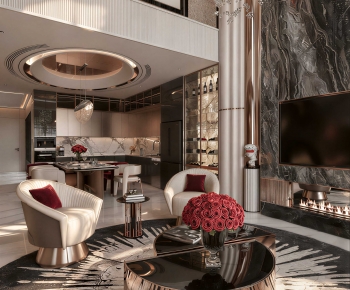 Modern A Living Room-ID:415470653