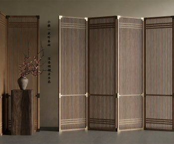 New Chinese Style Wooden Screen Partition-ID:612451082