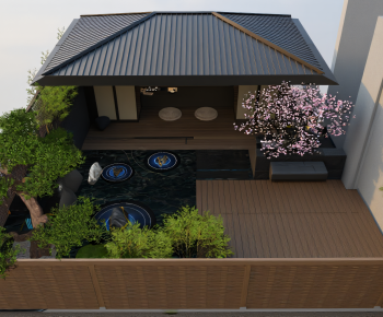 New Chinese Style Balcony-ID:459353921