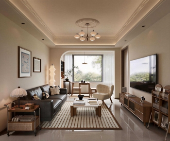 Modern A Living Room-ID:770427942