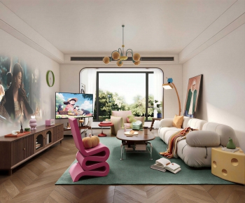 Modern A Living Room-ID:233098987