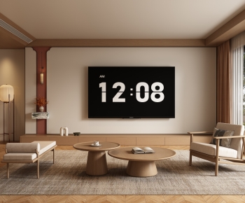 New Chinese Style A Living Room-ID:164426099