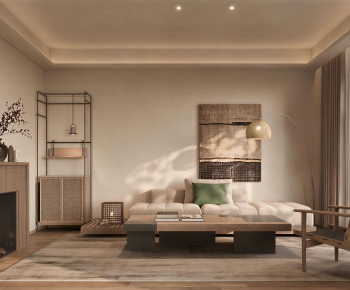 Wabi-sabi Style A Living Room-ID:335237989