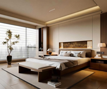 New Chinese Style Bedroom-ID:993709675