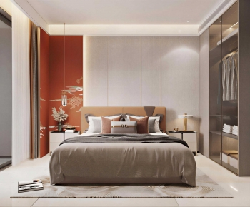 New Chinese Style Bedroom-ID:611740118