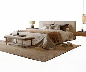New Chinese Style Double Bed-ID:570709745