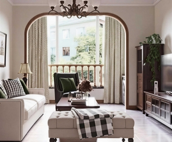 American Style A Living Room-ID:994580036