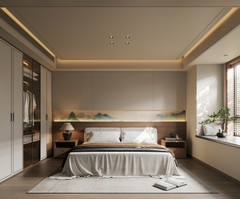 New Chinese Style Bedroom-ID:169423104