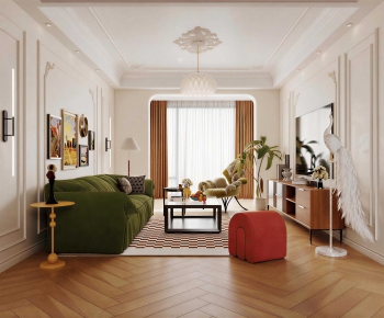 French Style A Living Room-ID:541546111
