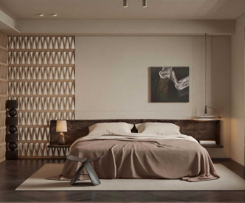 Wabi-sabi Style Bedroom-ID:301758056