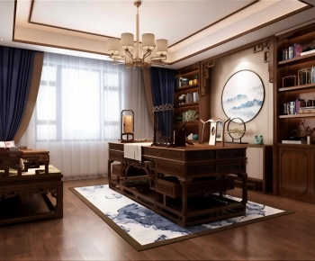 New Chinese Style Study Space-ID:434685953