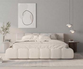 Modern Double Bed-ID:906825075