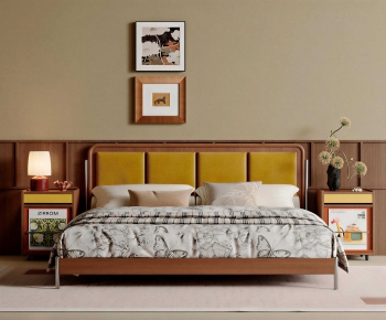 French Style Double Bed-ID:129291068