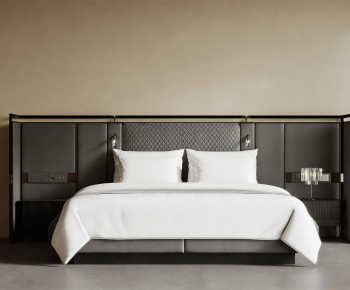 Modern Double Bed-ID:549171926