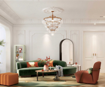 French Style A Living Room-ID:377804043